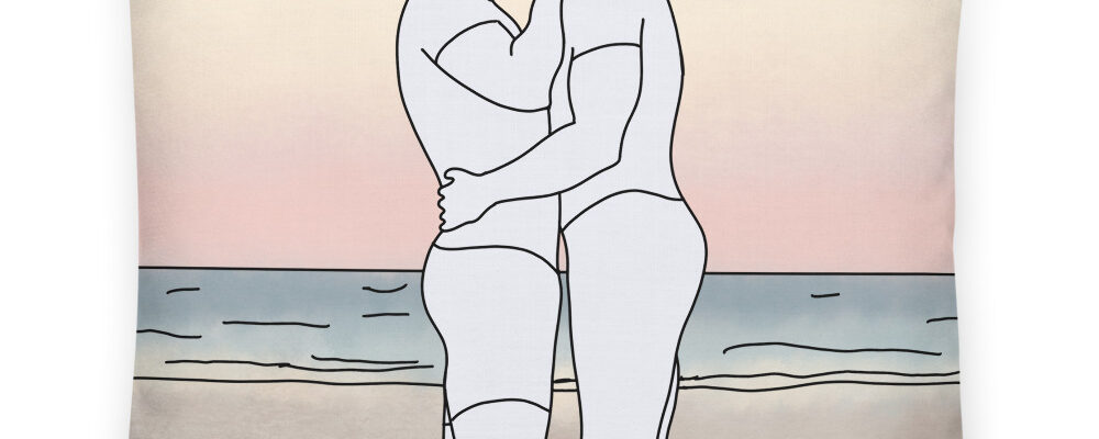 Drawing of Men Kissing