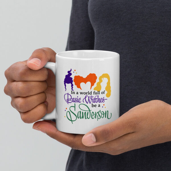 Sanderson Sisters White glossy mug - Image 3