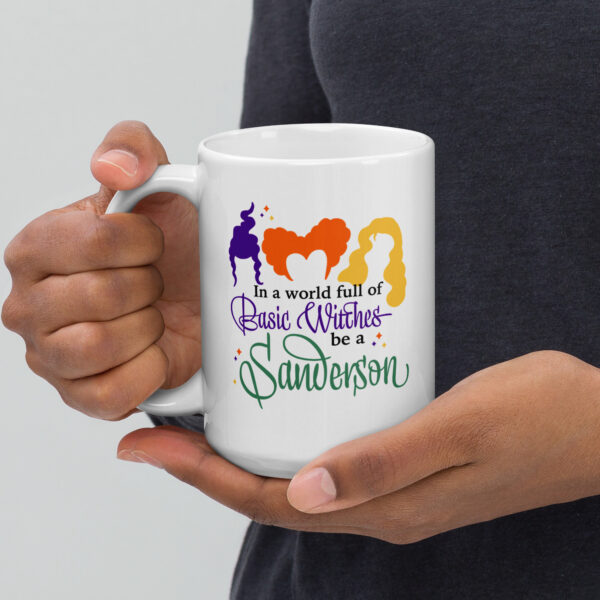 Sanderson Sisters White glossy mug