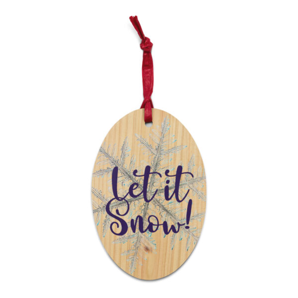 Let it Snow Wooden ornaments - Image 3