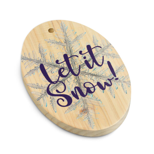 Let it Snow Wooden ornaments - Image 6